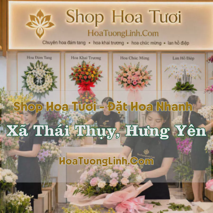 Đặt Hoa Xã Thái Thụy, Hưng Yên - Thiết Kế Theo Yêu Cầu