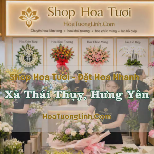 Đặt Hoa Xã Thái Thụy, Hưng Yên - Thiết Kế Theo Yêu Cầu