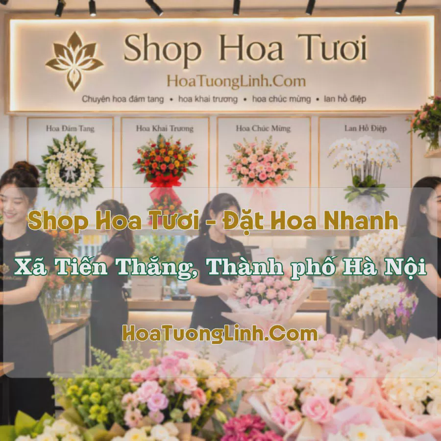 Đặt Hoa Xã Tiến Thắng, Hà Nội - Thiết Kế Theo Yêu Cầu