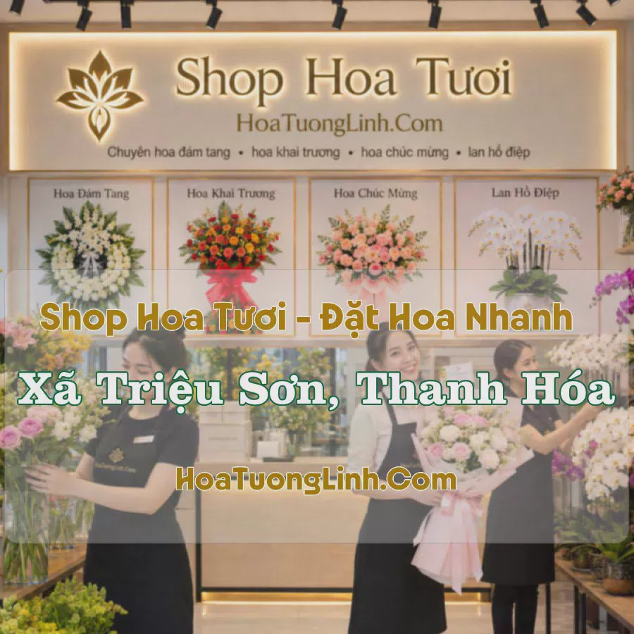 Đặt Hoa Xã Triệu Sơn, Thanh Hóa - Thiết Kế Theo Yêu Cầu