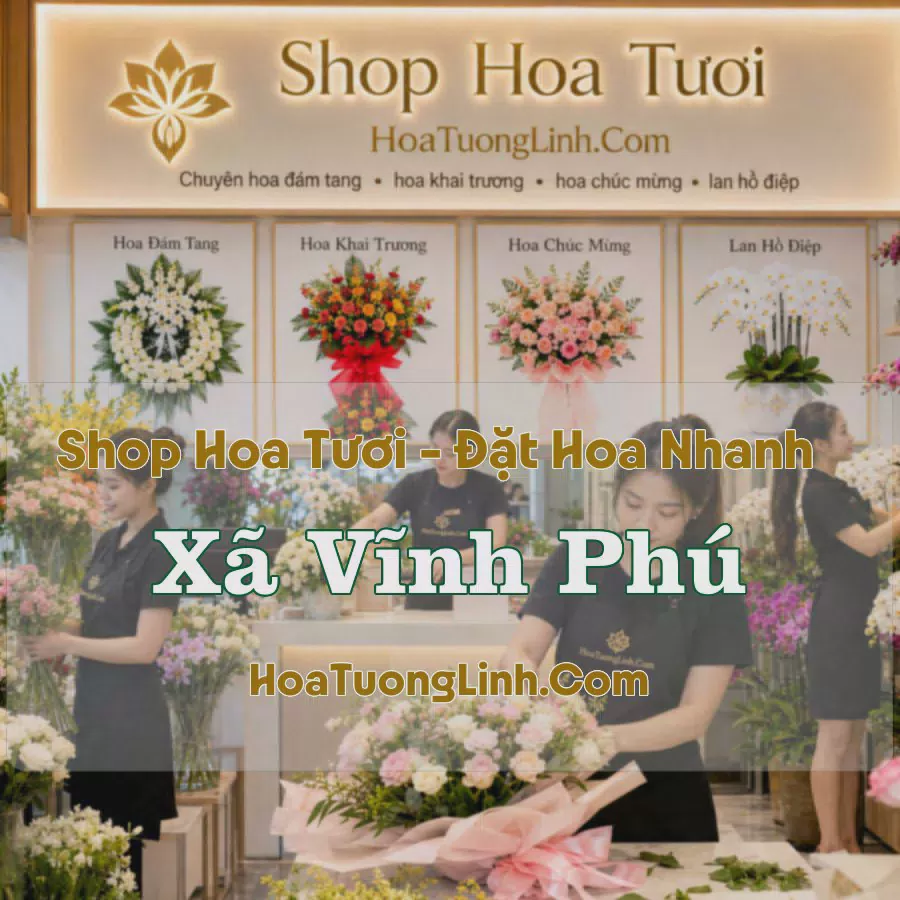 Tiệm Hoa Tươi Xã Vĩnh Phú, Phú Thọ - Đặt Hoa Online