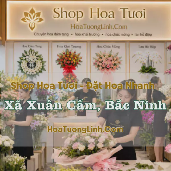Tiệm Hoa Tươi Xã Xuân Cẩm, Bắc Ninh - Đặt Hoa Online