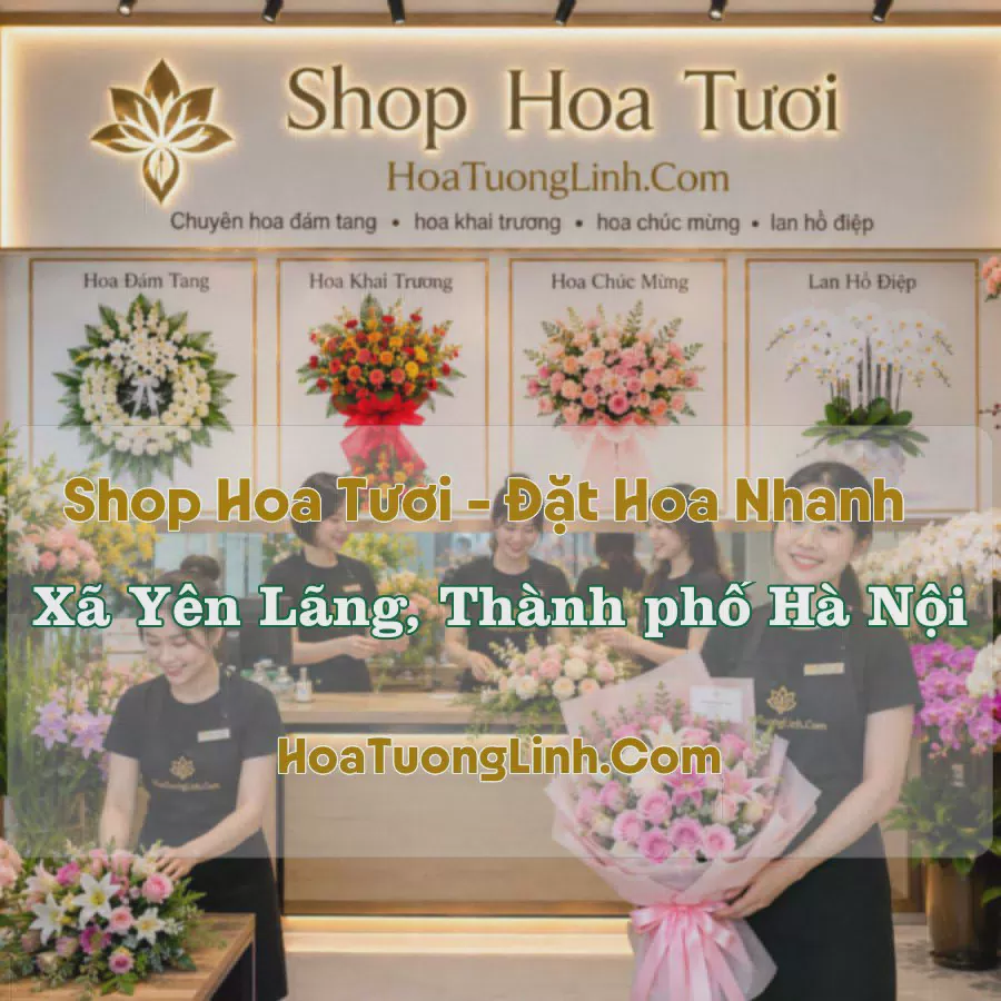 Cửa Hàng Hoa Tươi Xã Yên Lãng, Hà Nội - Tư Vấn Chọn Mẫu